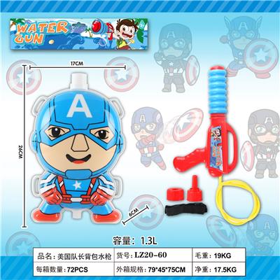 CAPTAIN AMERICA BACKPACK WATER GUN - OBL864333