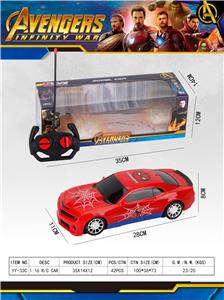 1: 16 FOUR WAY SPIDER MAN REMOTE CONTROL CAR WITH LIGHT - OBL864501