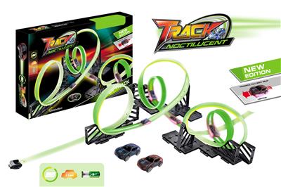 NIGHT LIGHT RETURN RACING TRACK COMBINATION (WITH 2 CARS WITH LIGHTS) - OBL865152