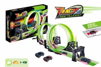 NIGHT LIGHT RETURN RACING TRACK COMBINATION (WITH 2 CARS WITH LIGHTS) - OBL865153