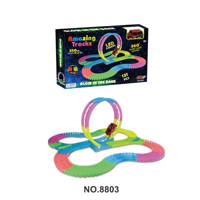 NIGHT LIGHT TRACK ELECTRIC VEHICLE (SINGLE RING) 7.2CM - OBL865279
