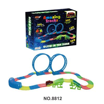 NIGHT LIGHT TRACK ELECTRIC CAR (CIRCLE) 6CM - OBL865288