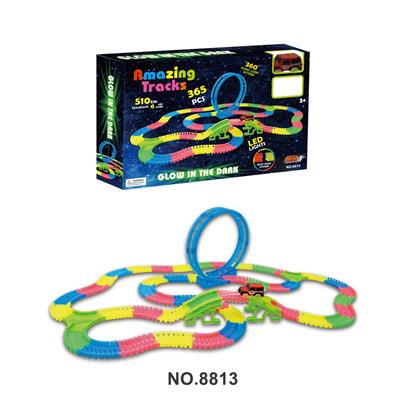 NIGHT LIGHT TRACK ELECTRIC CAR (CIRCLE) 6CM - OBL865289
