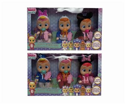 6 INCH 2 MIXED REAL BODY WILL CRY TEARS DOLL WITH FOUR SOUNDS IC3 ONLY - OBL865753