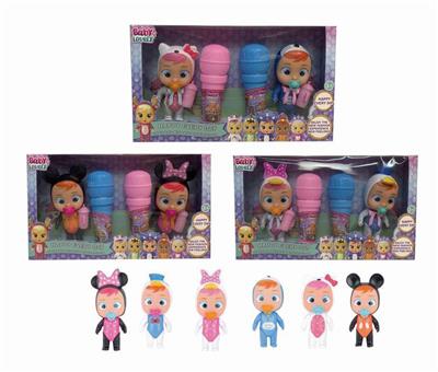 5.5 INCH 3 MIXED REAL BODY WILL CRY TEARS DOLL WITH FOUR SOUNDS IC2 ONLY - OBL865754