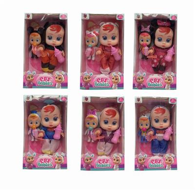 10 INCH 6 MIXED GLUE WILL SHED TEARS CRYING DOLL WITH FOUR IC - OBL865778