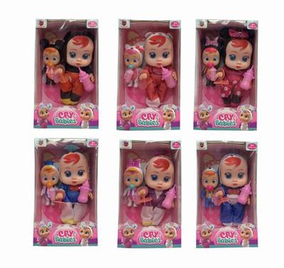 10 INCH 6 MIXED GLUE WILL CRY TEARS DOLL WITH Q COLORFUL LIGHTING WITH FOUR IC - OBL865779