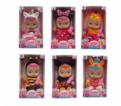 12 INCH 6 MIXED GLUE WILL SHED TEARS CRYING DOLL WITH FOUR VOICES IC - OBL865780