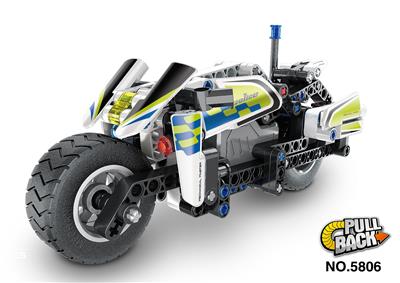 积木回力警用摩托车 - OBL866009