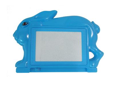 CARTOON RABBIT WITH REAR BRACKET MAGNETIC WRITING BOARD WITH PEN - OBL866750