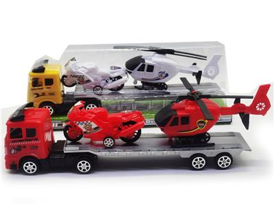 Vehicle mounted taxiing aircraft motorcycle with inertia tractor - OBL867039