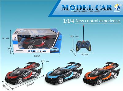 1: 14 BUGATTI (HARDTOP) THREE DOOR FIVE WAY REMOTE CONTROL CAR - OBL867325