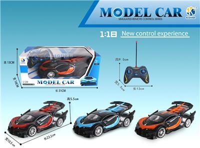 1: 18 BUGATTI (HARDTOP) THREE DOOR FIVE WAY REMOTE CONTROL CAR - OBL867333