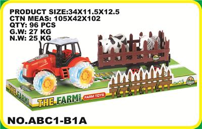 Farmer tractors animals - OBL868638