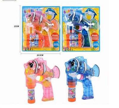 TRANSPARENT CLOWNFISH FOUR LIGHT BUBBLE GUN - OBL868892