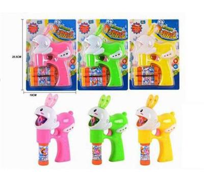 REAL COLOR CUTE RABBIT WITH LIGHT BUBBLE GUN - OBL868897