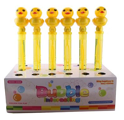 YELLOW DUCK WHISTLE BUBBLE STICK - OBL869013