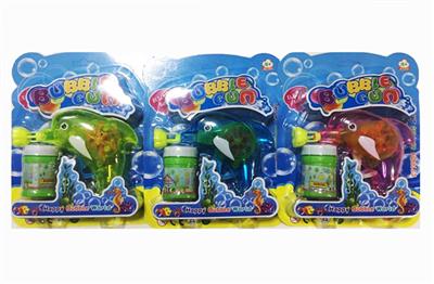 LITTLE DOLPHIN INERTIAL TRANSPARENT LIGHT BUBBLE GUN - OBL869033