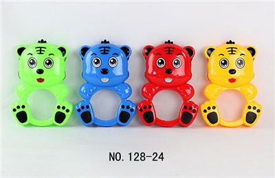 HAND MADE CARTOON TAMBOURINE TIGER WITH IRON - OBL870065
