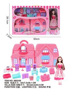 (NEW PRODUCT AREA) VILLA SET WITH BARBIE (LIGHT AND SOUND) - OBL870184