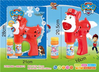 BARKING TEAM DOG BUBBLE GUN - OBL870247