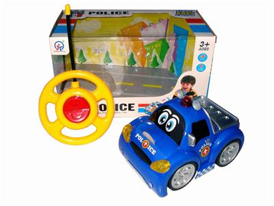 ERTONG REMOTE CONTROL BLACK WHEEL LIGHT CARTOON CAR - OBL870695