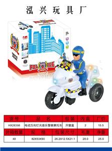 ELECTRIC UNIVERSAL LIGHT MUSIC POLICE MOTORCYCLE - OBL870733