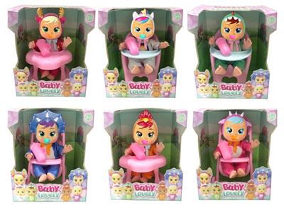 5.5 INCH GLUE UNICORN CRYING DOLL - OBL871010