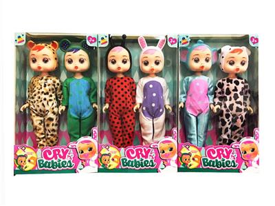 9 INCH REAL CRYING DOLL DOUBLE MIX - OBL871013