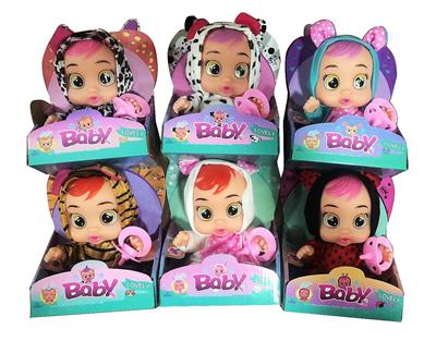 10 INCH ENAMEL CRYING DOLL - OBL871014