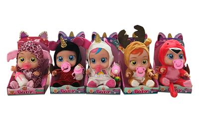 5 UNICORN 10 INCH GLUE CRYING DOLLS - OBL871023