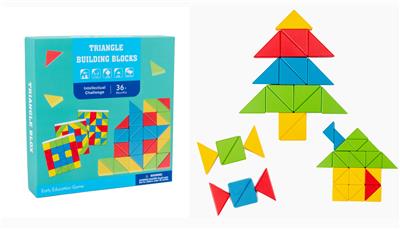 WOODEN TRIANGLE BLOCK - OBL871138