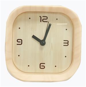 Simple wood grain square second skipping alarm clock - OBL871774