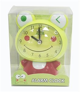 Frog cartoon jumps second alarm clock - OBL871779