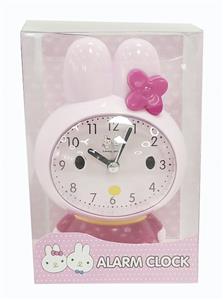 Bunny cartoon jumps second alarm clock - OBL871783