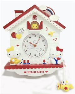 Cartoon Kitty swing wall clock - OBL871785