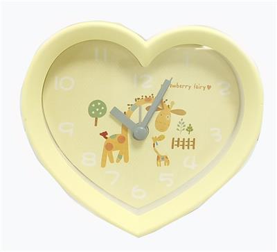Little peach heart-shaped jump second alarm clock - OBL871809