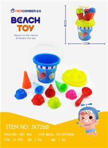 11-PIECE SET OF ICE CREAM BEACH BUCKETS - OBL871951