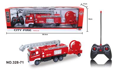 FOUR-WAY REMOTE CONTROL LADDER TOW PIPE FIRE ENGINE - OBL871969