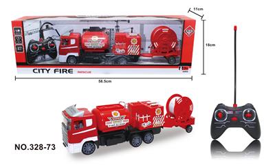 FOUR-WAY REMOTE-CONTROLLED POWER GENERATION TOW PIPE FIRE ENGINE - OBL871971