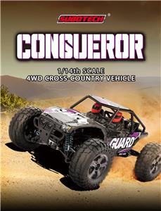 1:14 Full scale 2.4GHz four-wheel drive high-speed model car charged - OBL872350