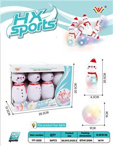 6 LIGHT BOTTLE 1 LIGHT BALL PVC BOWLING BALL - OBL872974
