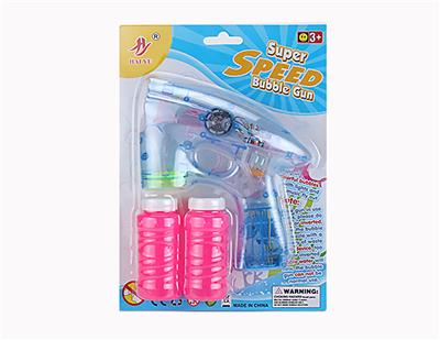 TRANSPARENT MUSIC LIGHTS FULLY AUTOMATIC BUBBLE GUN - OBL873072