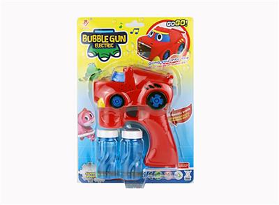 CARTOON CAR GUN LIGHT MUSIC BUBBLE GUN - OBL873093