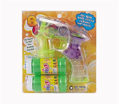 TRANSPARENT LIGHT MUSIC BUBBLE GUN - OBL873180