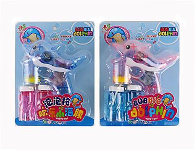 DOLPHIN LIGHT MUSIC AUTO BUBBLE GUN - OBL873184