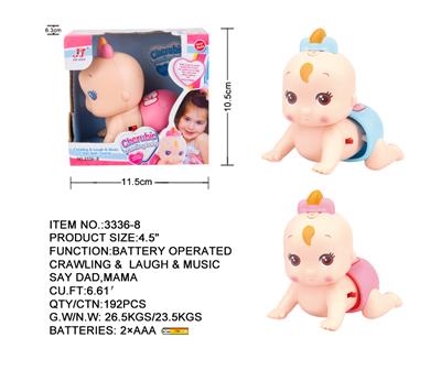 4.5-INCH ELECTRIC SINGING AND CRAWLING DOLL - OBL874010