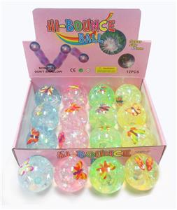 RIBBON BUTTERFLY FLASH BOUNCING BALL - OBL874703