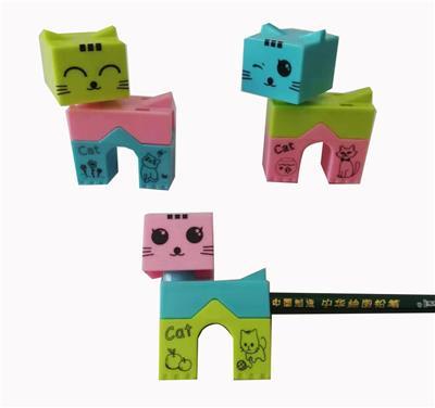 BUILDING BLOCK CAT PENCIL SHARPENER - OBL875164