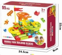LARGE PARTICLE BALL TRACK ASSEMBLY BUILDING BLOCKS (95PCS) - OBL876306